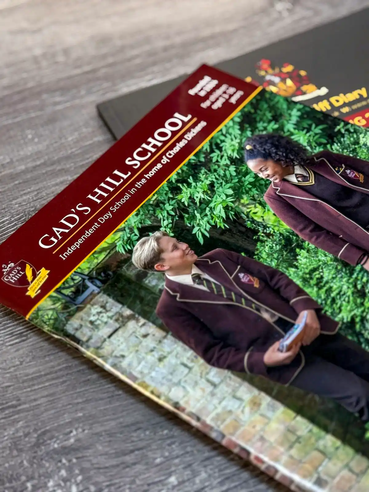 School Prospectus on table